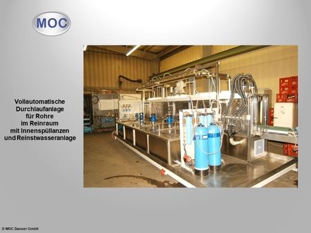 Vollautomatische Durchlaufanlage für Rohre