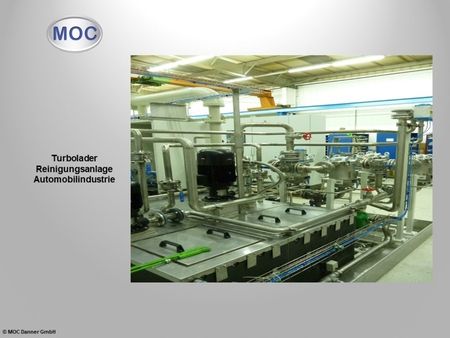 Turbolader Reinigungsanlage Automobilindustrie