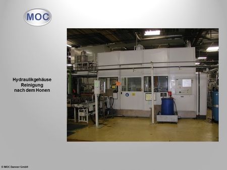 Hydraulikgehäuse Reinigung nach dem Honen