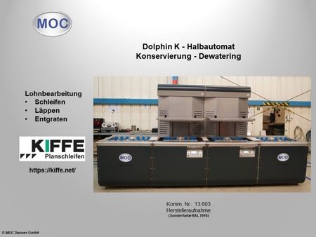 Dolphin K Halbautomat für Konservierung und Dewatering