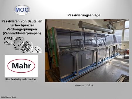 Passivieren von Bauteilen für hochpräzise Verdrängerpumpen (Zahnraddosierpumpen)